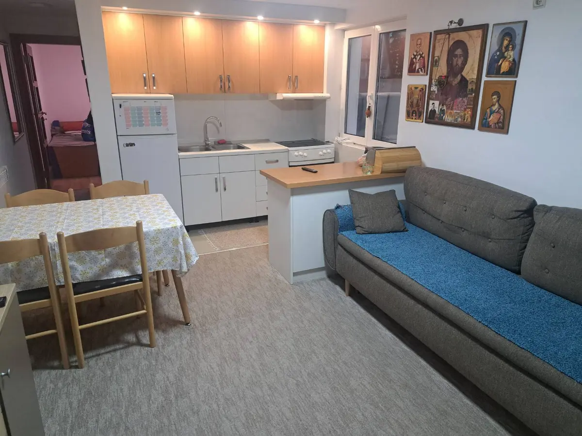 Dnevni boravak sa kuhinjom i trpezarijom