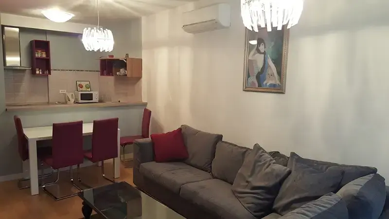 Dnevni boravak sa kuhinjom i trpezarijom